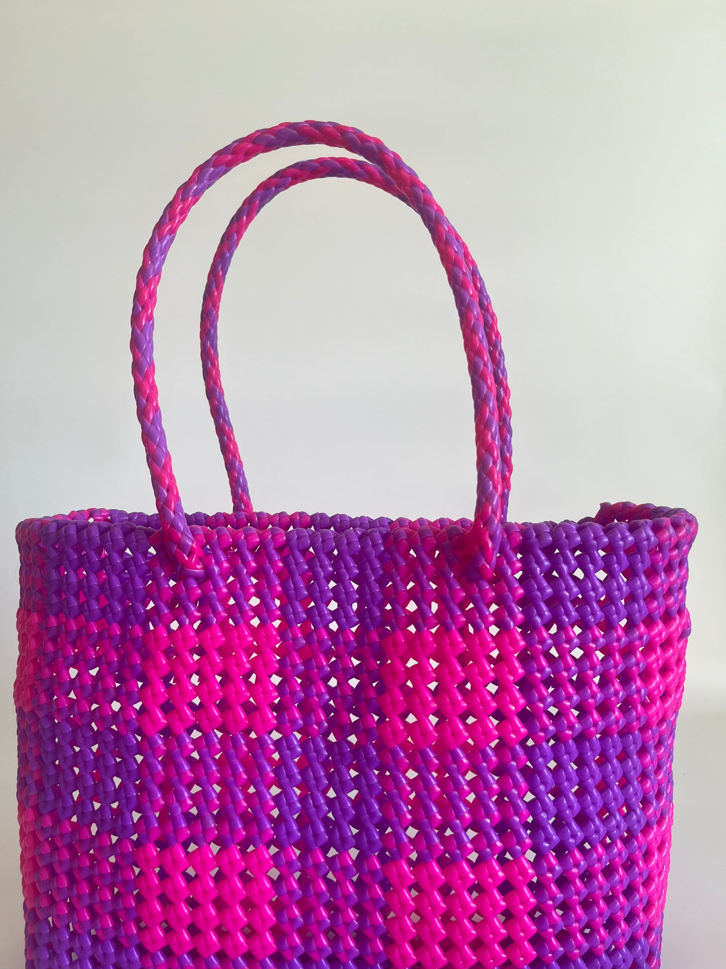 N°88M - SAC COLORÉ - MOYEN - violet & rose fluo