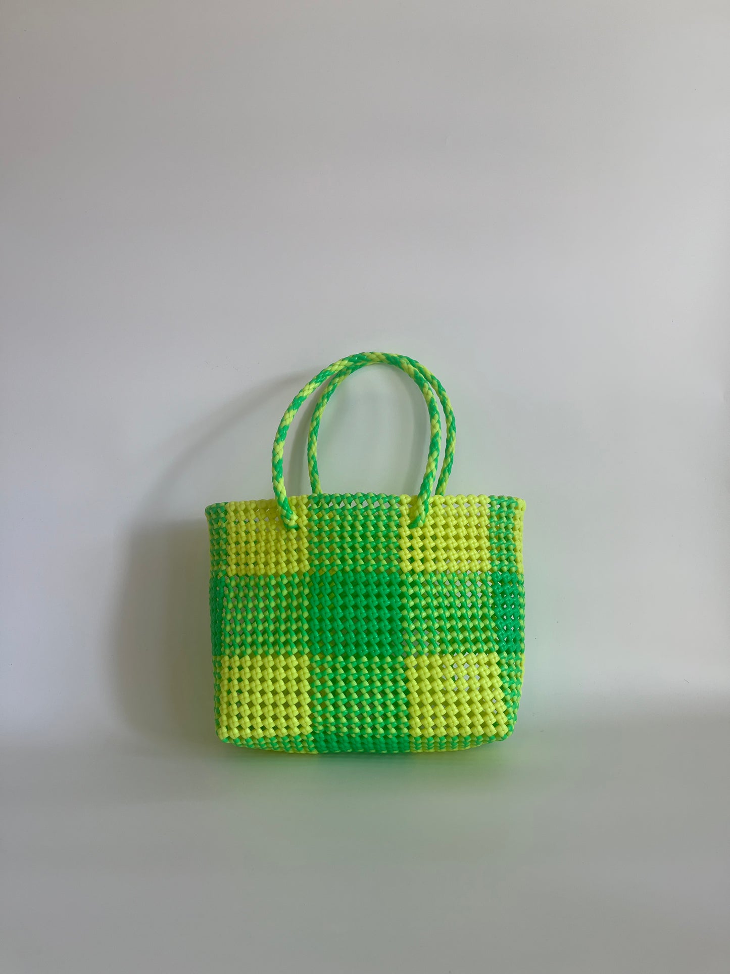 N°29M - SAC COLORÉ - MOYEN - jaune fluo & vert fluo