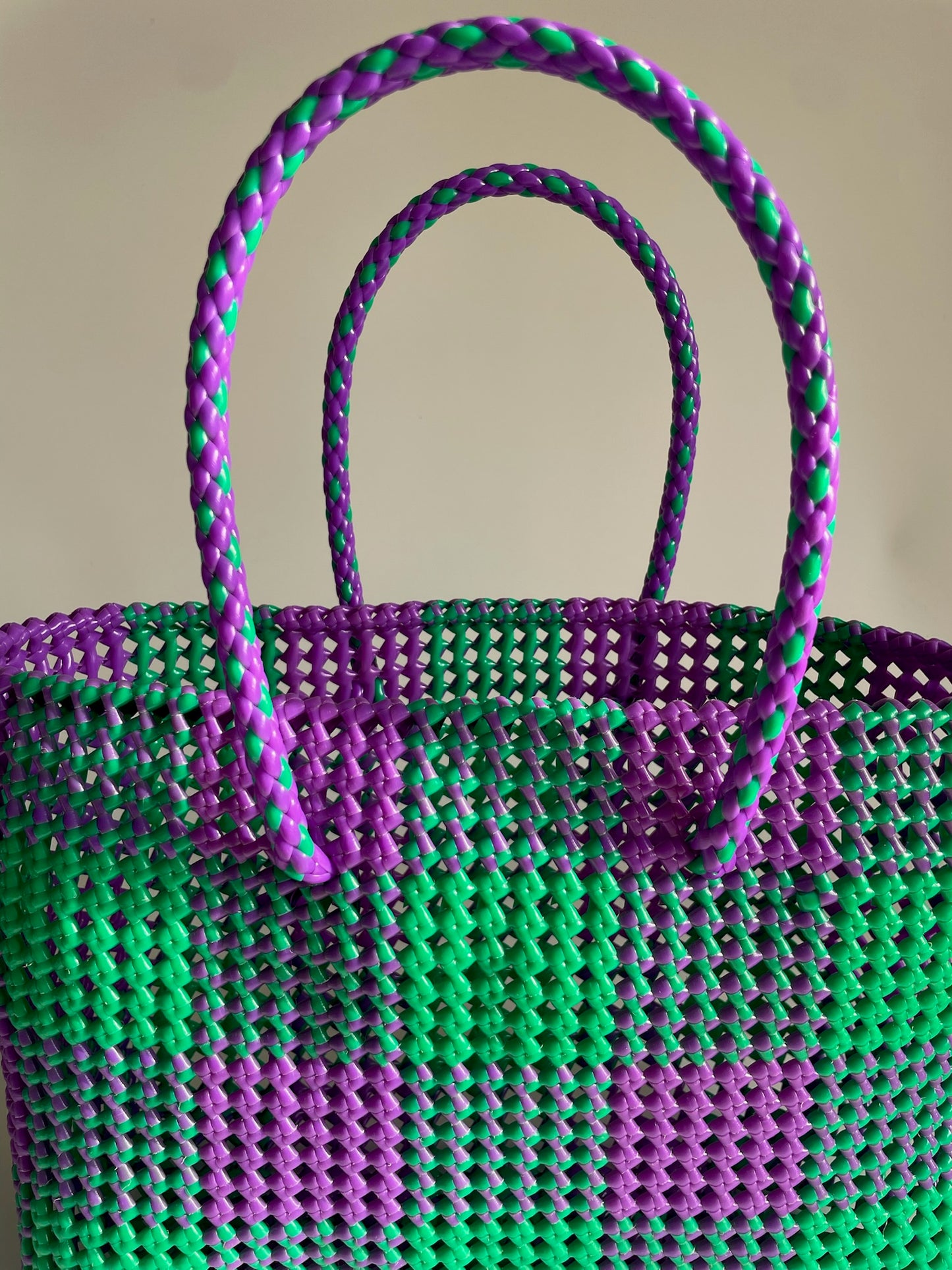 N°1L - SAC COLORE - GRAND - vert & violet