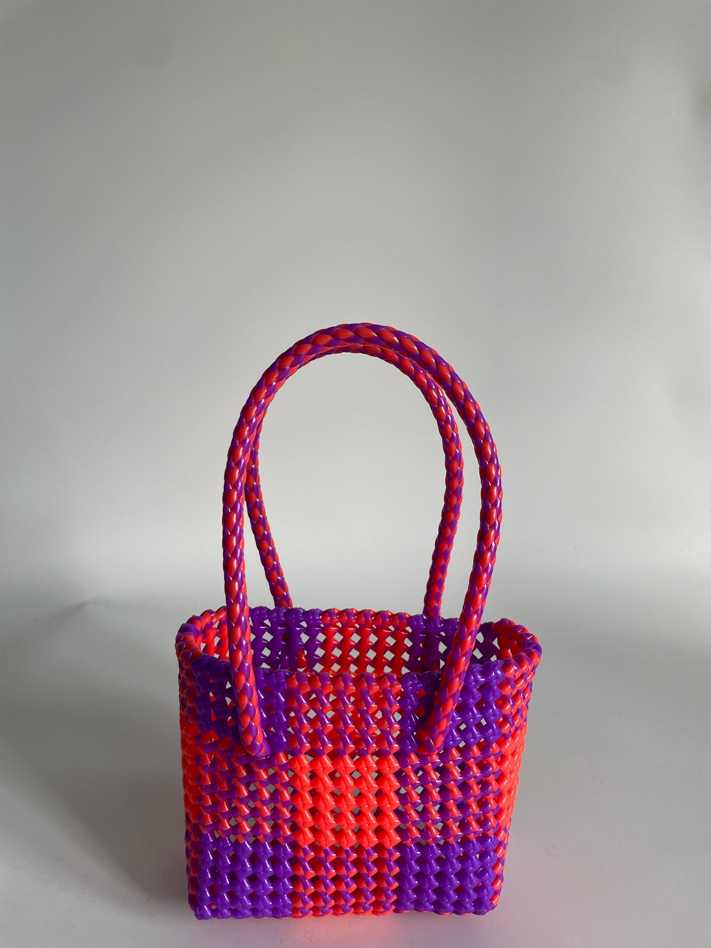 N°213XS - SAC COLORÉ - MINI - violet & orange fluo