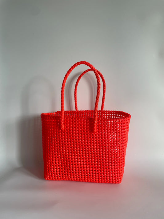 N°197L - SAC COLORÉ - GRAND - orange fluo