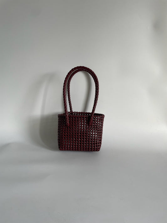 N°257XS - SAC COLORÉ - MINI - bordeaux