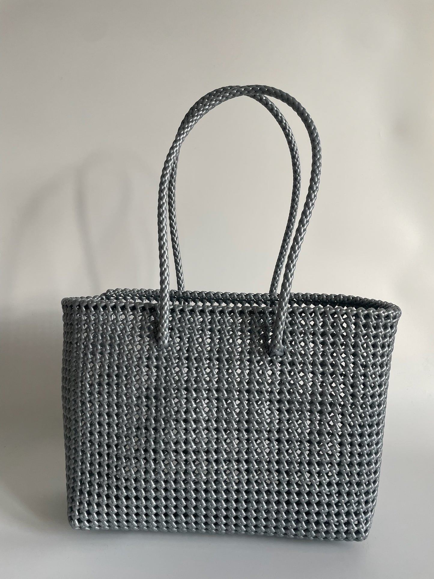 N°138L - SAC COLORÉ - GRAND - argenté