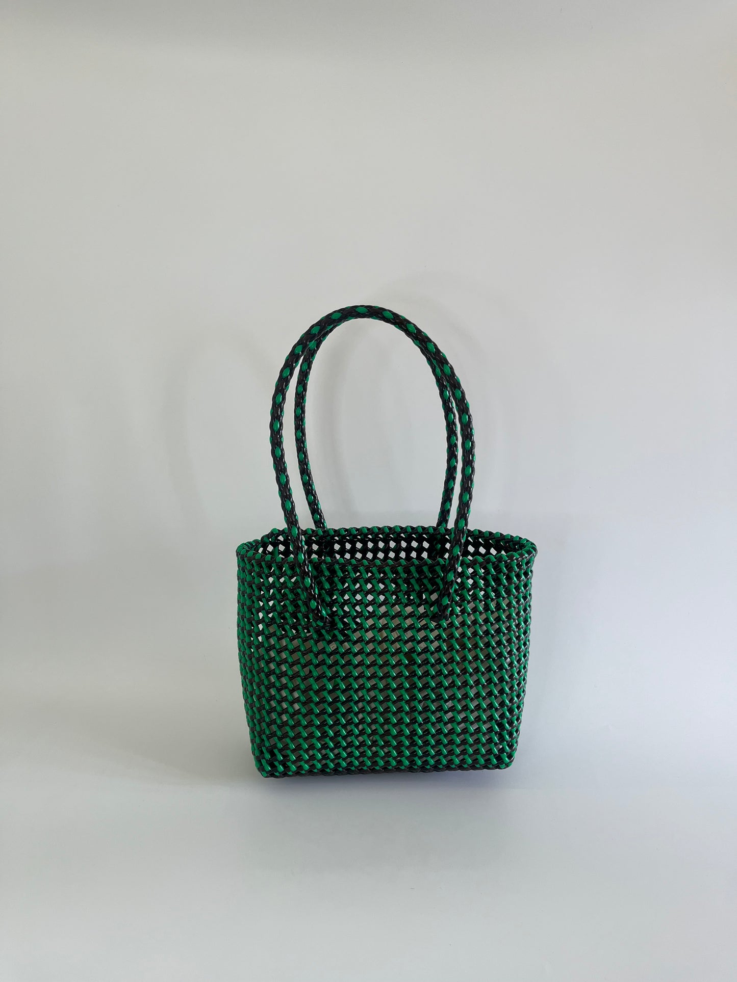 N°291S - SAC COLORÉ - PETIT - marron & vert