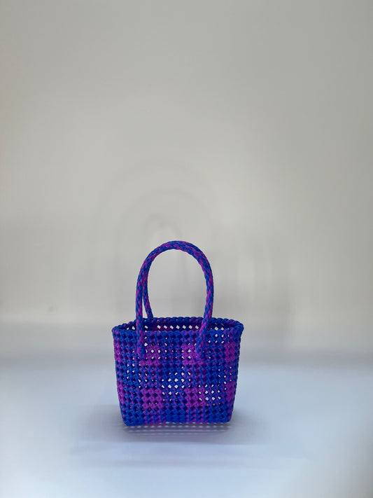 N°5XS - SAC COLORÉ - MINI - bleu foncé & violet