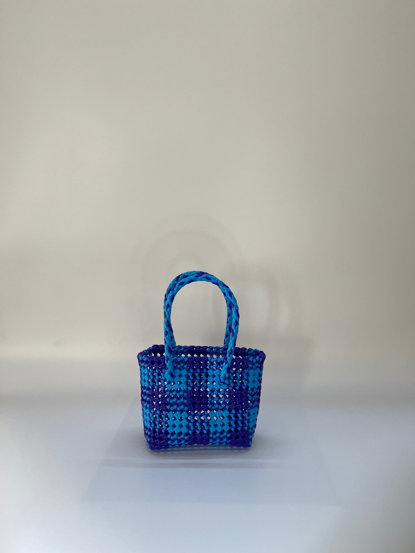 N°50XS - SAC COLORÉ - MINI - bleu foncé & bleu clair