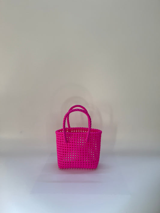 N°38XS - SAC COLORÉ - MINI - rose fluo