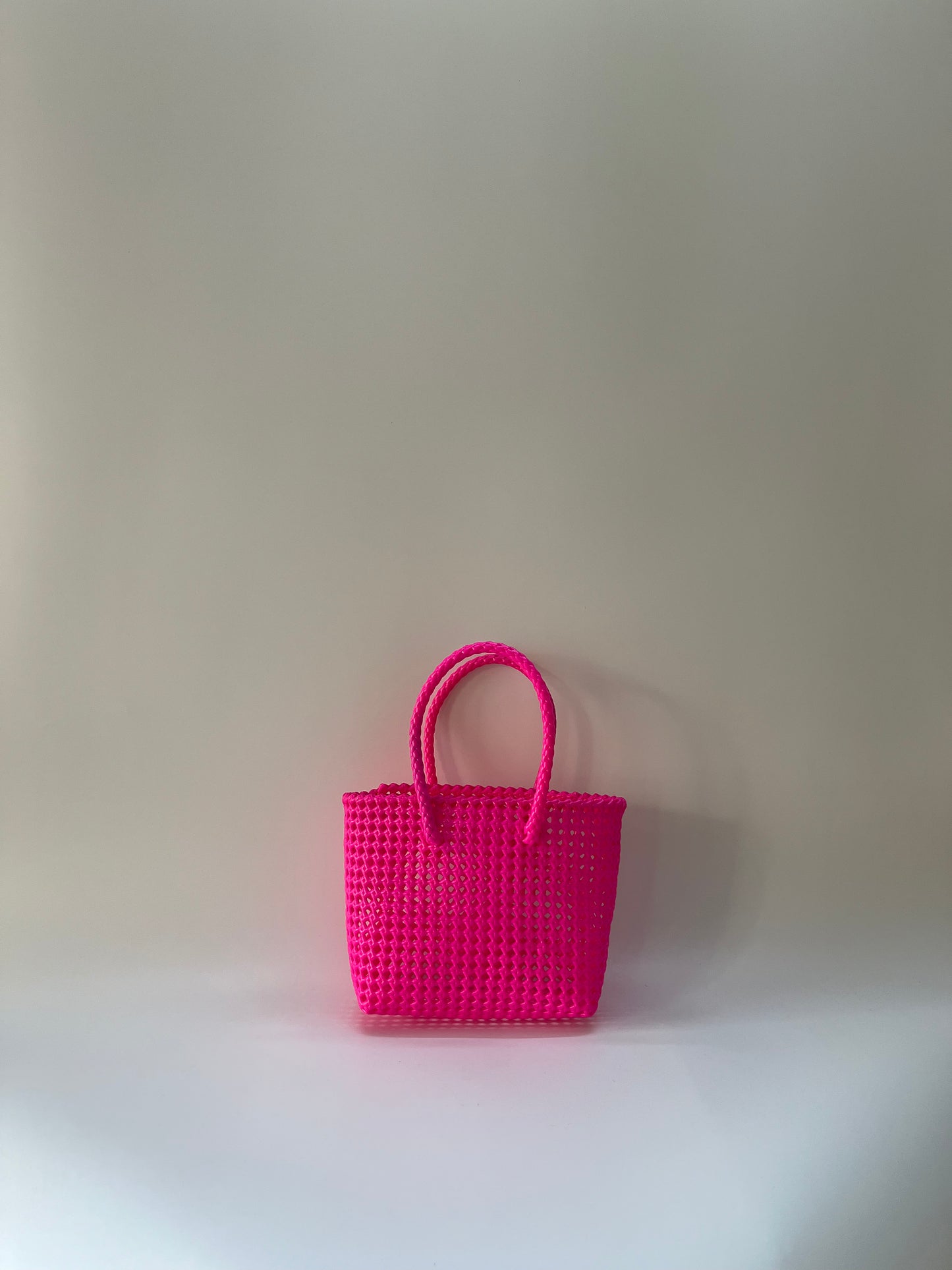 N°38S - SAC COLORÉ - PETIT - rose fluo