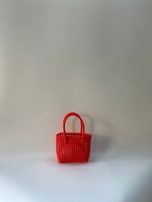 N°139XS - SAC COLORÉ - MINI - rouge foncé