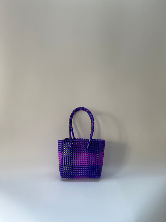 N°5S - SAC COLORÉ - PETIT - violet & violet foncé