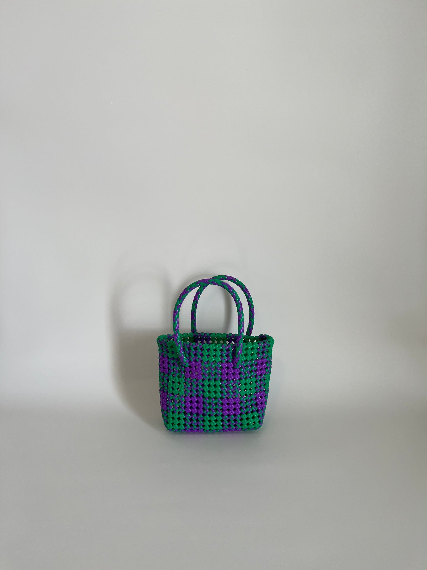 N°1XS - SAC COLORÉ - MINI - vert & violet