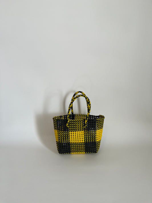 N°57S - SAC COLORÉ - PETIT - jaune & noir