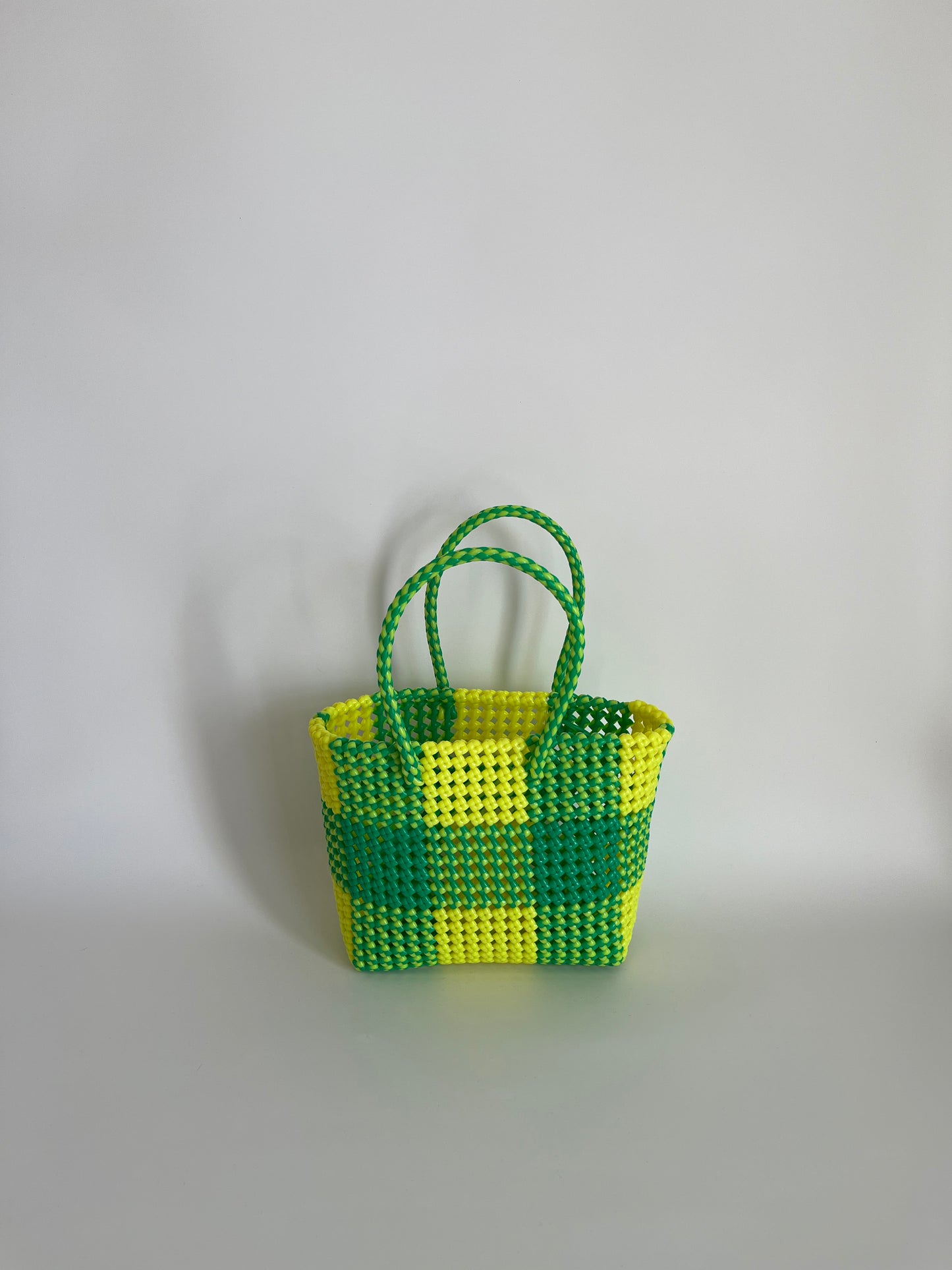 N°29S - SAC COLORÉ - PETIT - jaune fluo & vert fluo