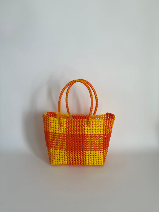 N°73M - SAC COLORÉ - MOYEN - orange & jaune