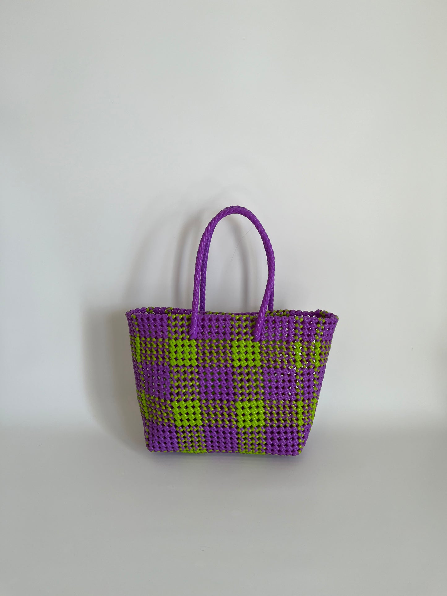 N°6M - SAC COLORÉ - MOYEN - vert clair & violet