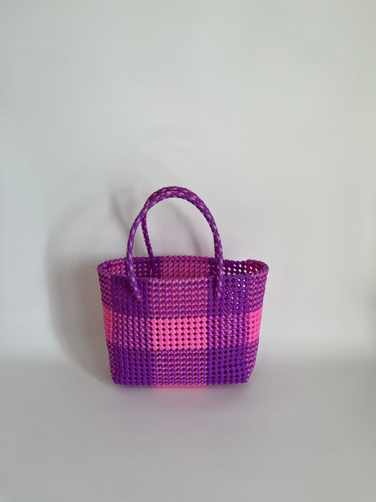 N°10M - SAC COLORÉ - MOYEN - rose clair & violet