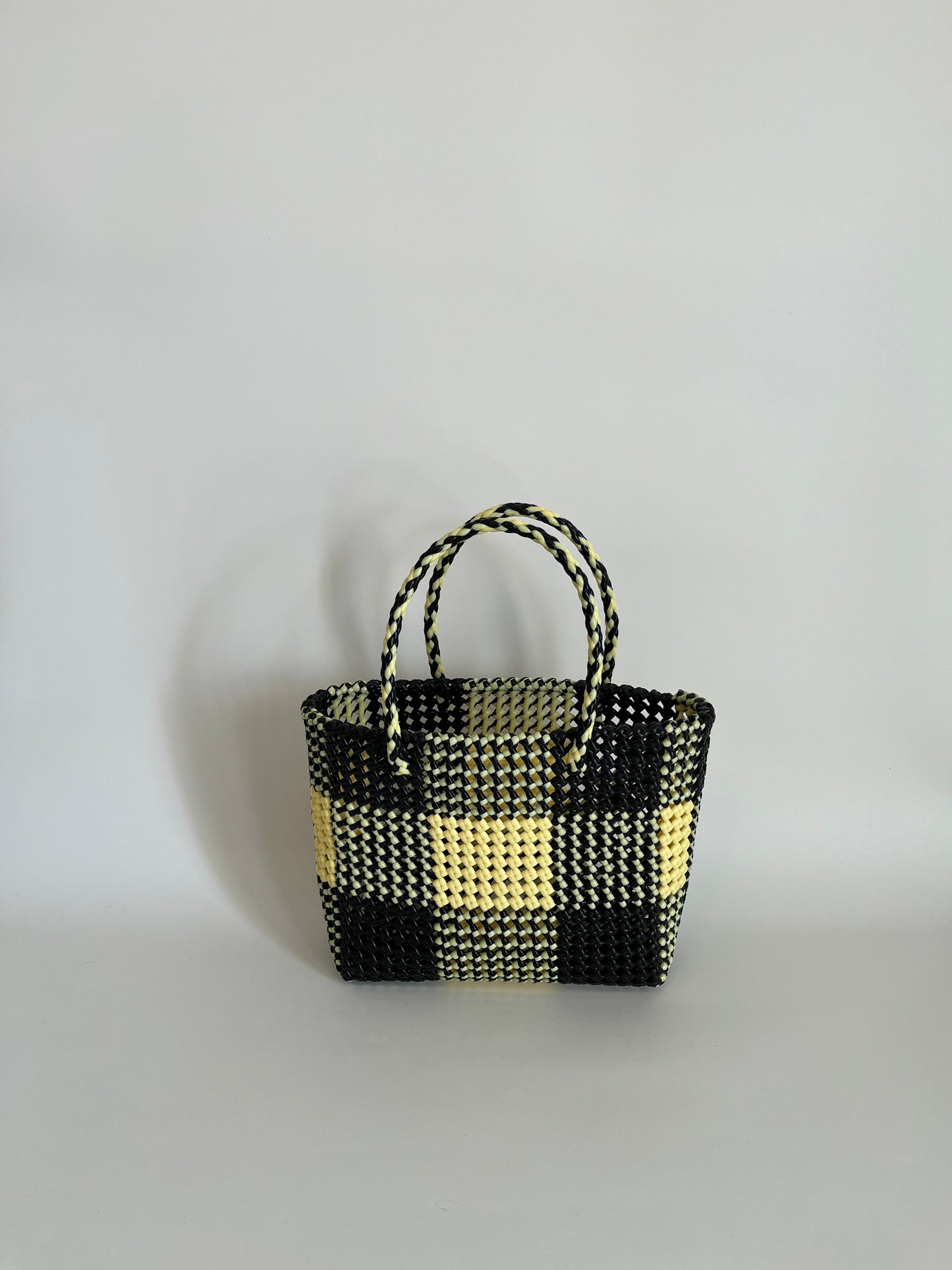 N°35M - SAC COLORÉ - MOYEN - noir & crème