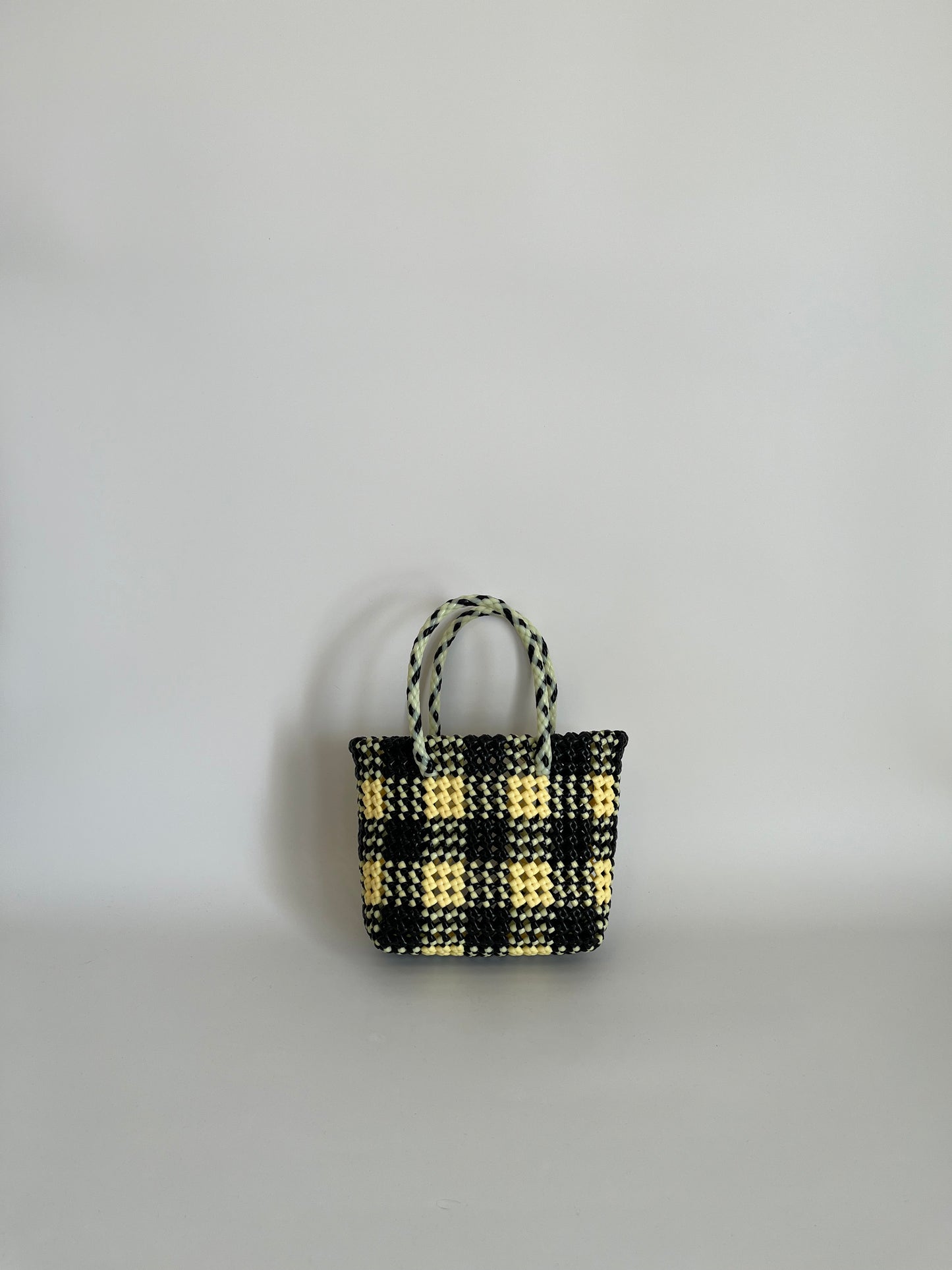 N°35XS - SAC COLORÉ - MINI - noir & crème