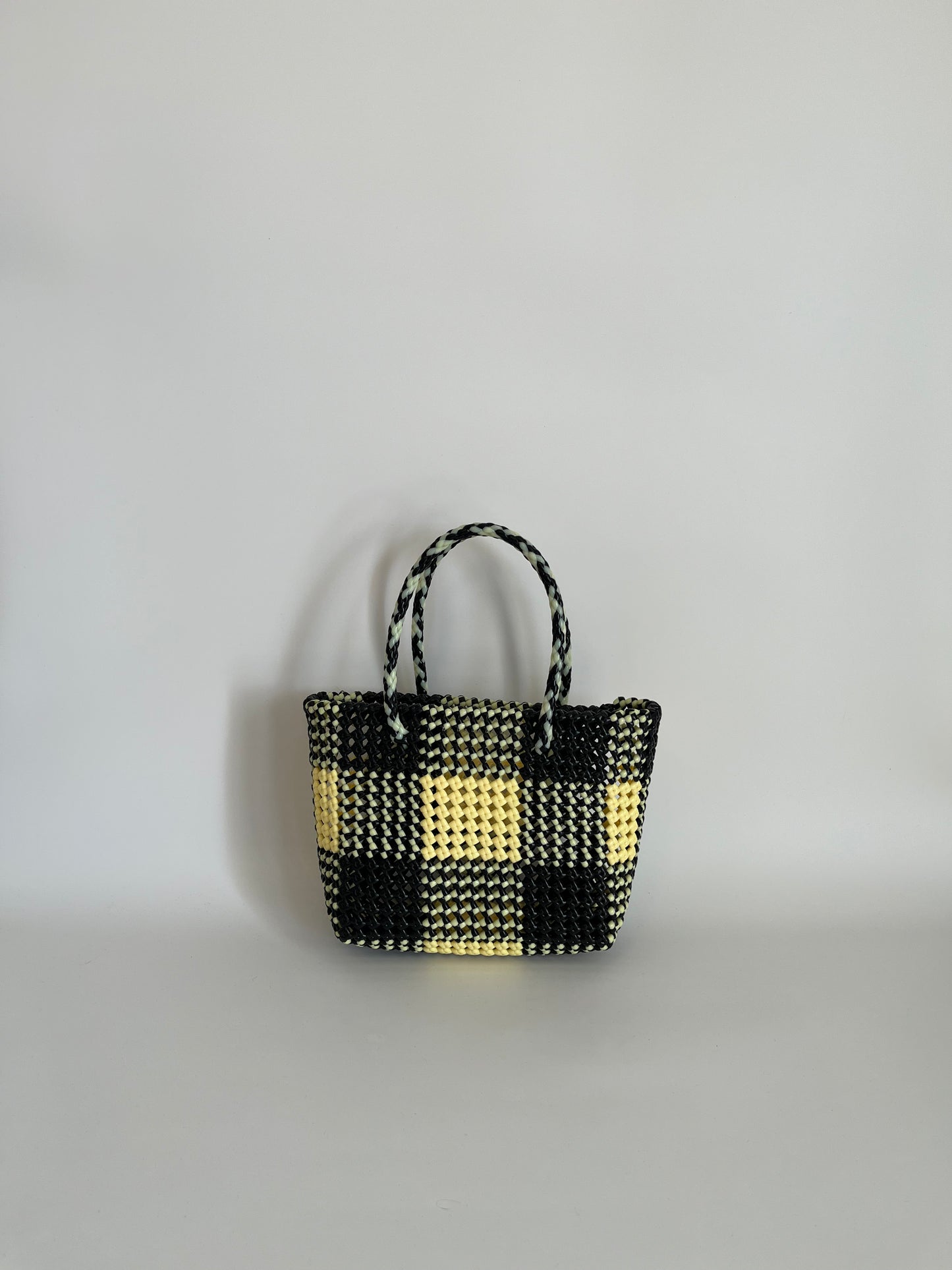 N°35S - SAC COLORÉ - PETIT - noir & crème