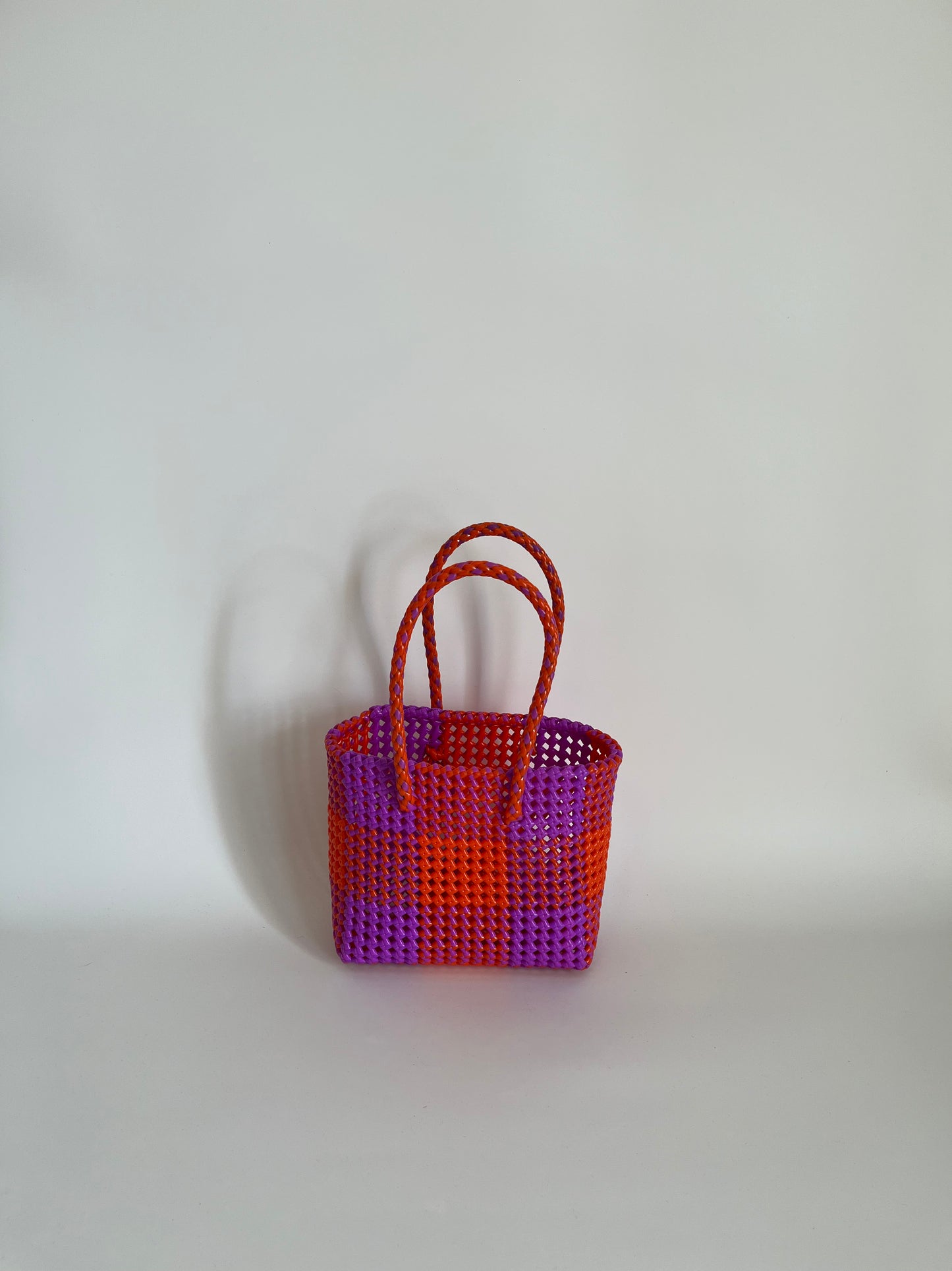 N°89S - SAC COLORÉ - PETIT - orange & violet