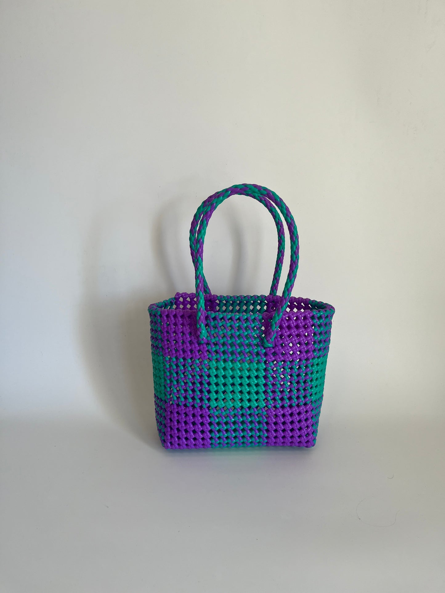 N°1S - SAC COLORÉ - PETIT - vert & violet